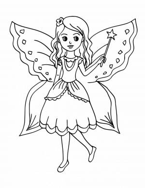 Раскраска феи принцессы #10 #537836
