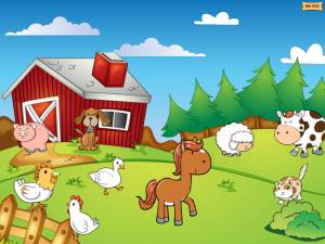 Раскраска ферма с домашними животными #10 #538152