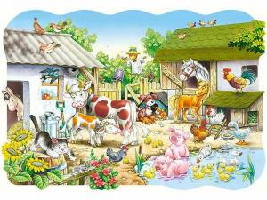 Раскраска ферма с домашними животными #14 #538156