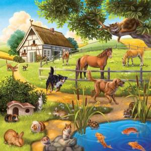 Раскраска ферма с домашними животными #16 #538158