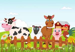 Раскраска ферма с домашними животными #20 #538162