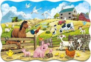 Раскраска ферма с домашними животными #22 #538164