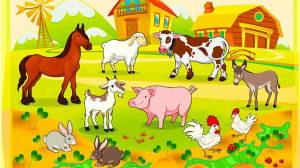 Раскраска ферма с домашними животными #23 #538165