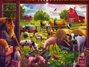Раскраска ферма с домашними животными #25 #538167