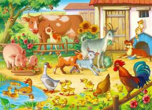 Раскраска ферма с домашними животными #29 #538171