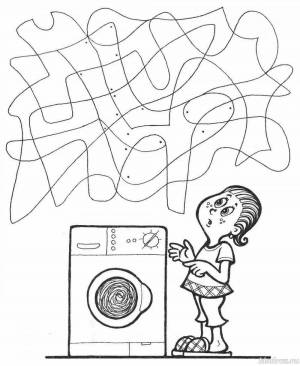 Раскраска фиксики стиральная машина #18 #539581