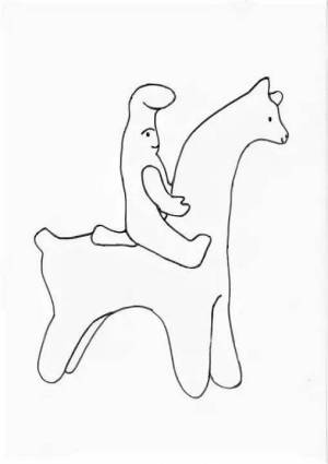 Раскраска филимоновская лошадка #31 #539904