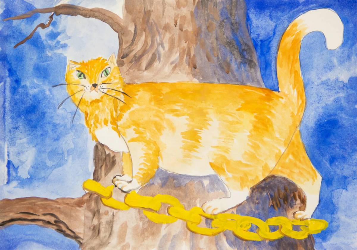 Ученый кот из сказки пушкина #33