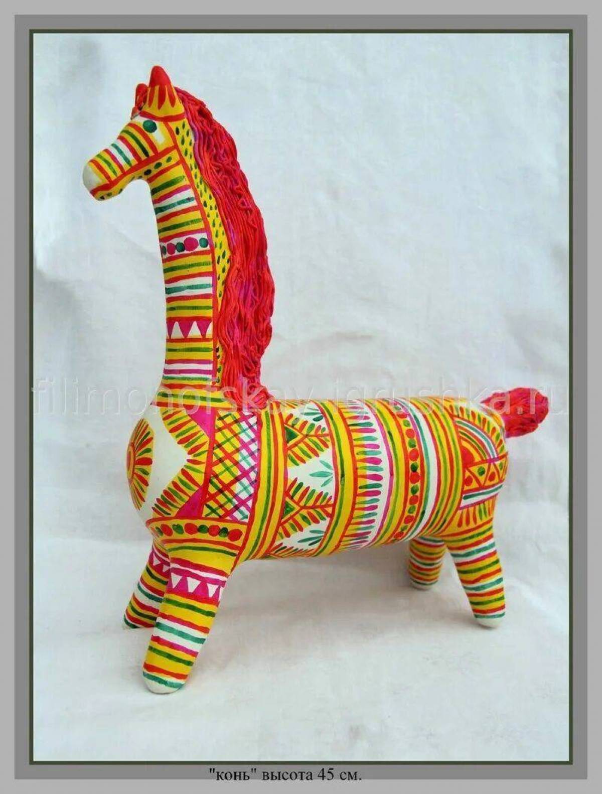 Филимоновская игрушка лошадка #3