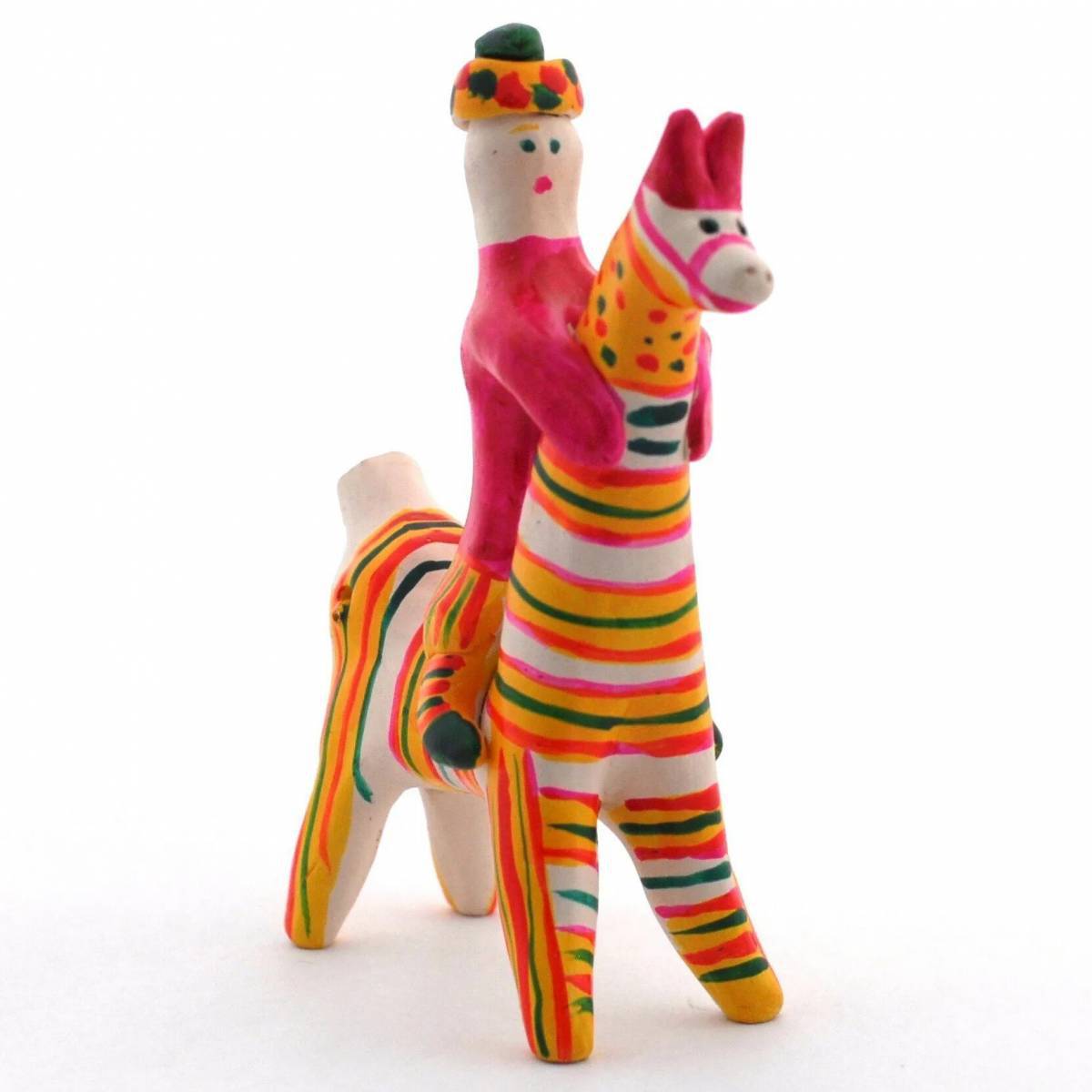 Филимоновская игрушка лошадка #34