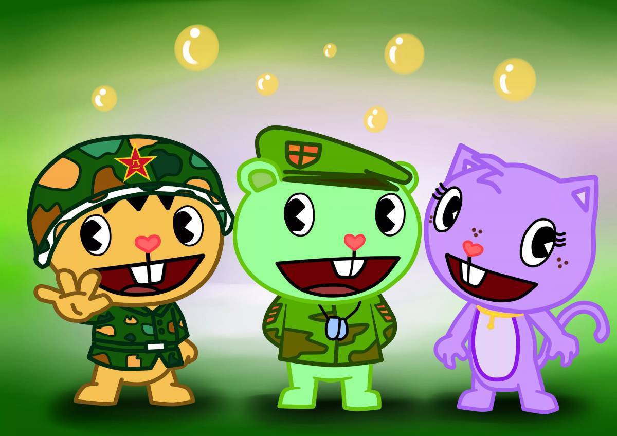 Картинки флиппи из happy tree friends