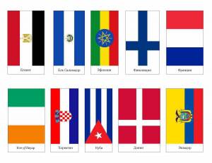 Раскраска флаги стран мира для детей #2 #541703
