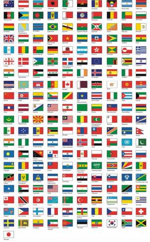 Раскраска флаги стран мира для детей #10 #541711