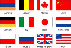 Раскраска флаги стран мира для детей #13 #541714