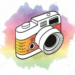 Раскраска фотоаппарат для детей #8 #543866