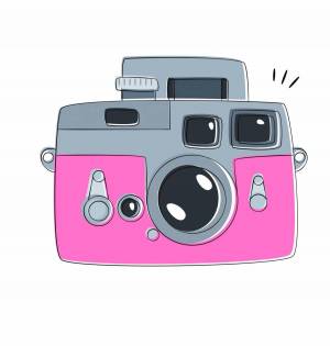 Раскраска фотоаппарат для детей #22 #543880