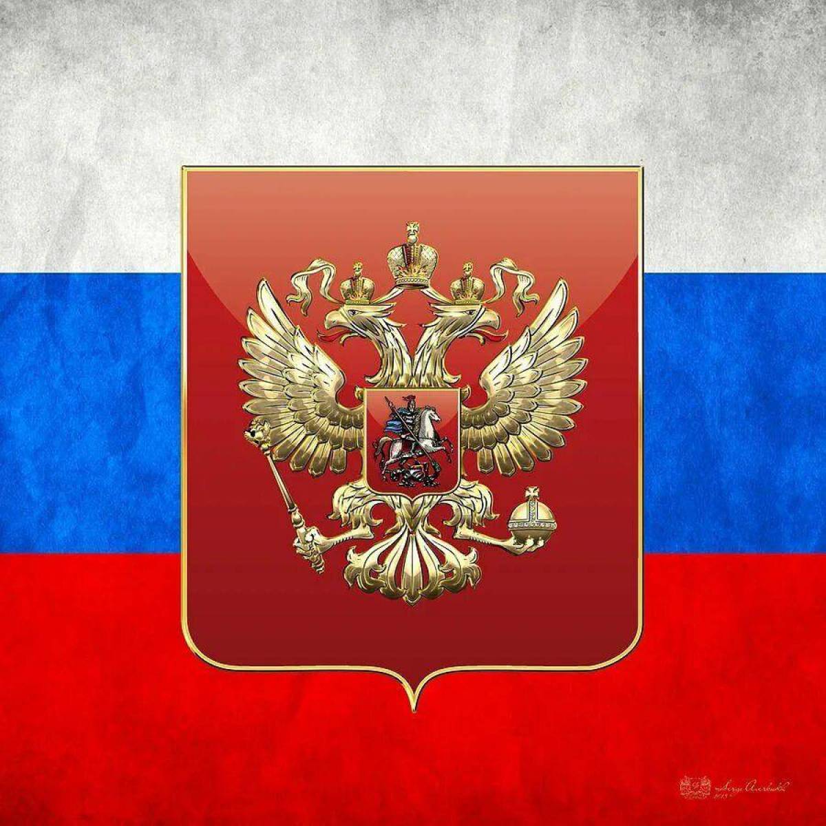 Флаг и герб россии #7