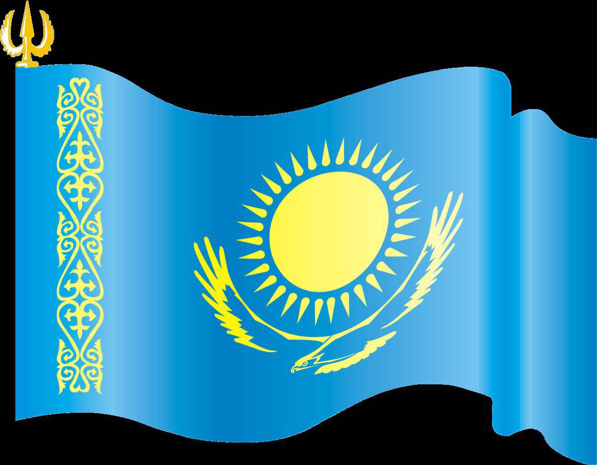 Флаг казахстана для детей #1