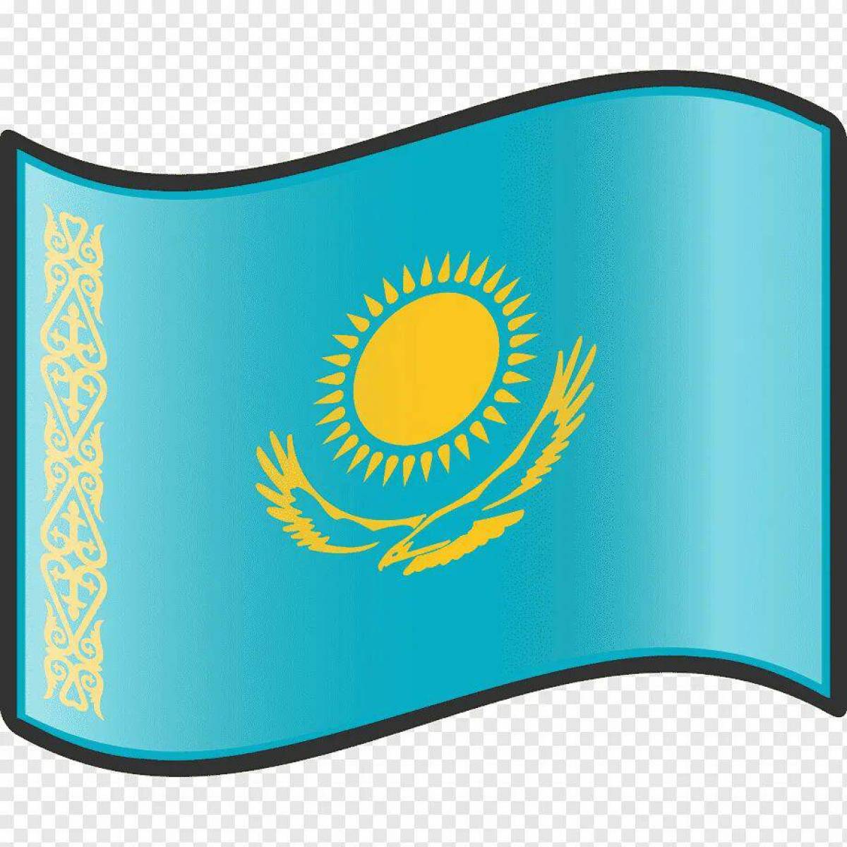 Флаг казахстана для детей #4
