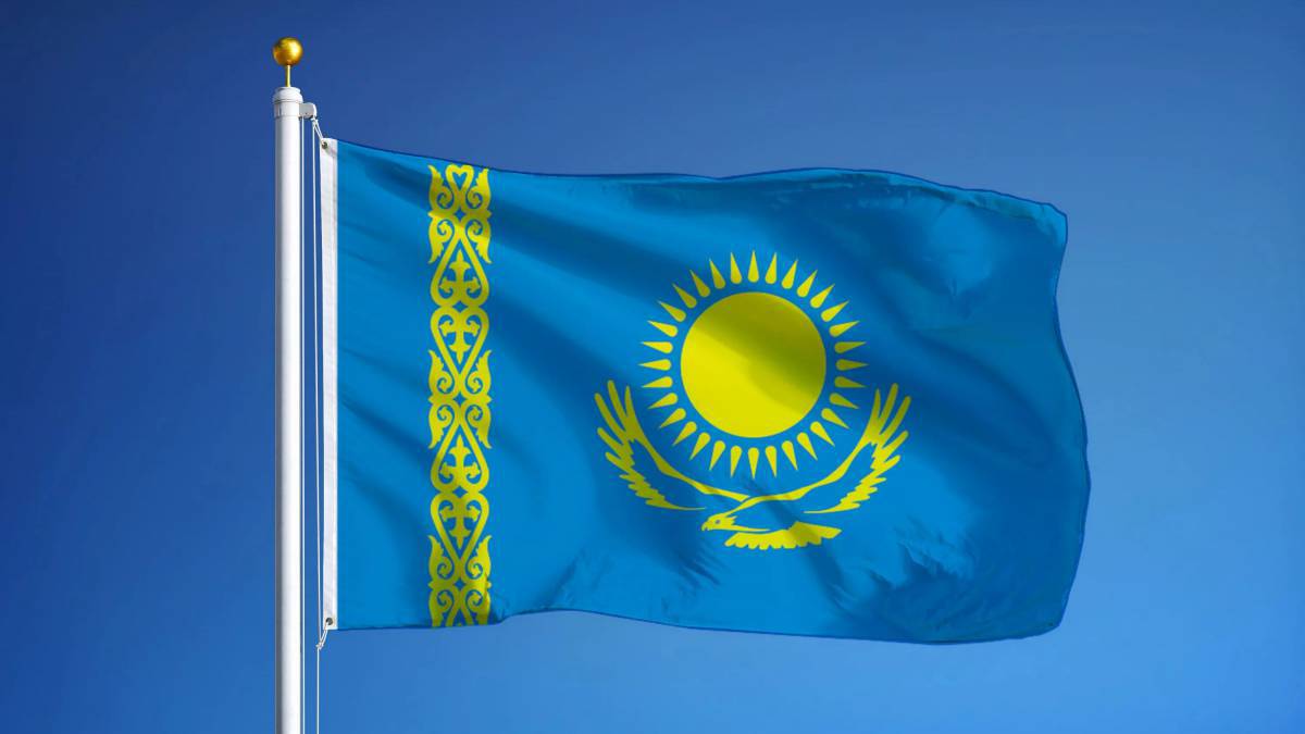 Флаг казахстана для детей #10