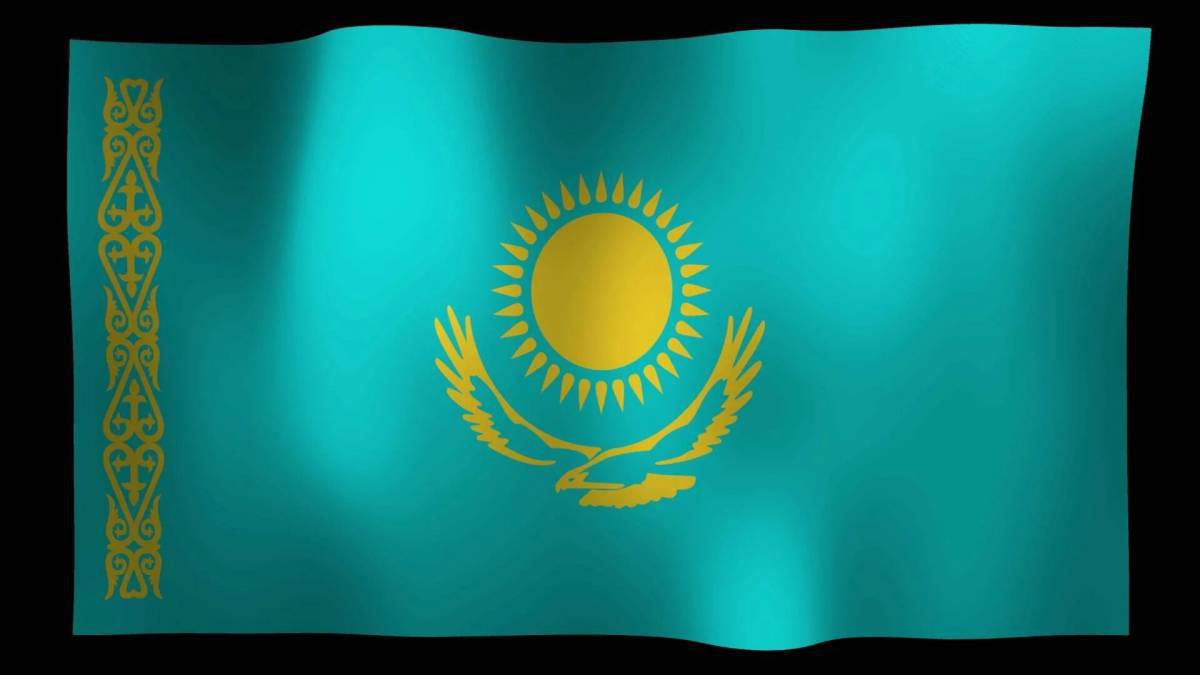 Флаг казахстана для детей #14
