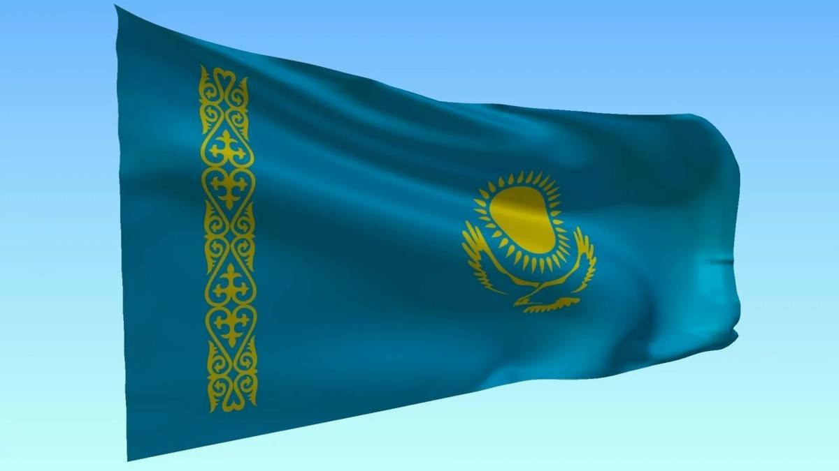 Флаг казахстана для детей #25