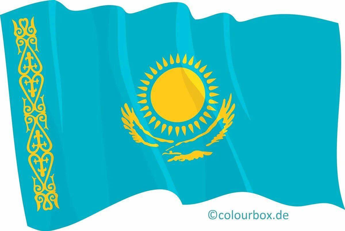 Флаг казахстана для детей #35