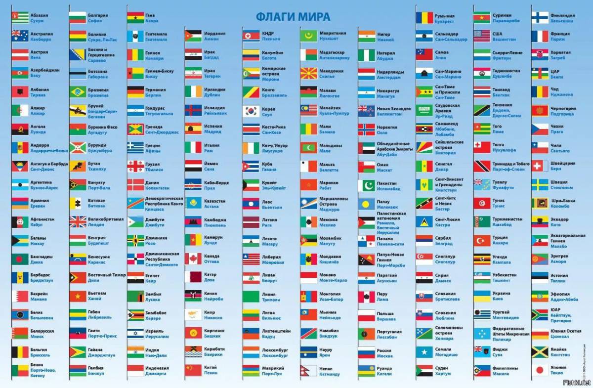 Флаги стран мира для детей #7