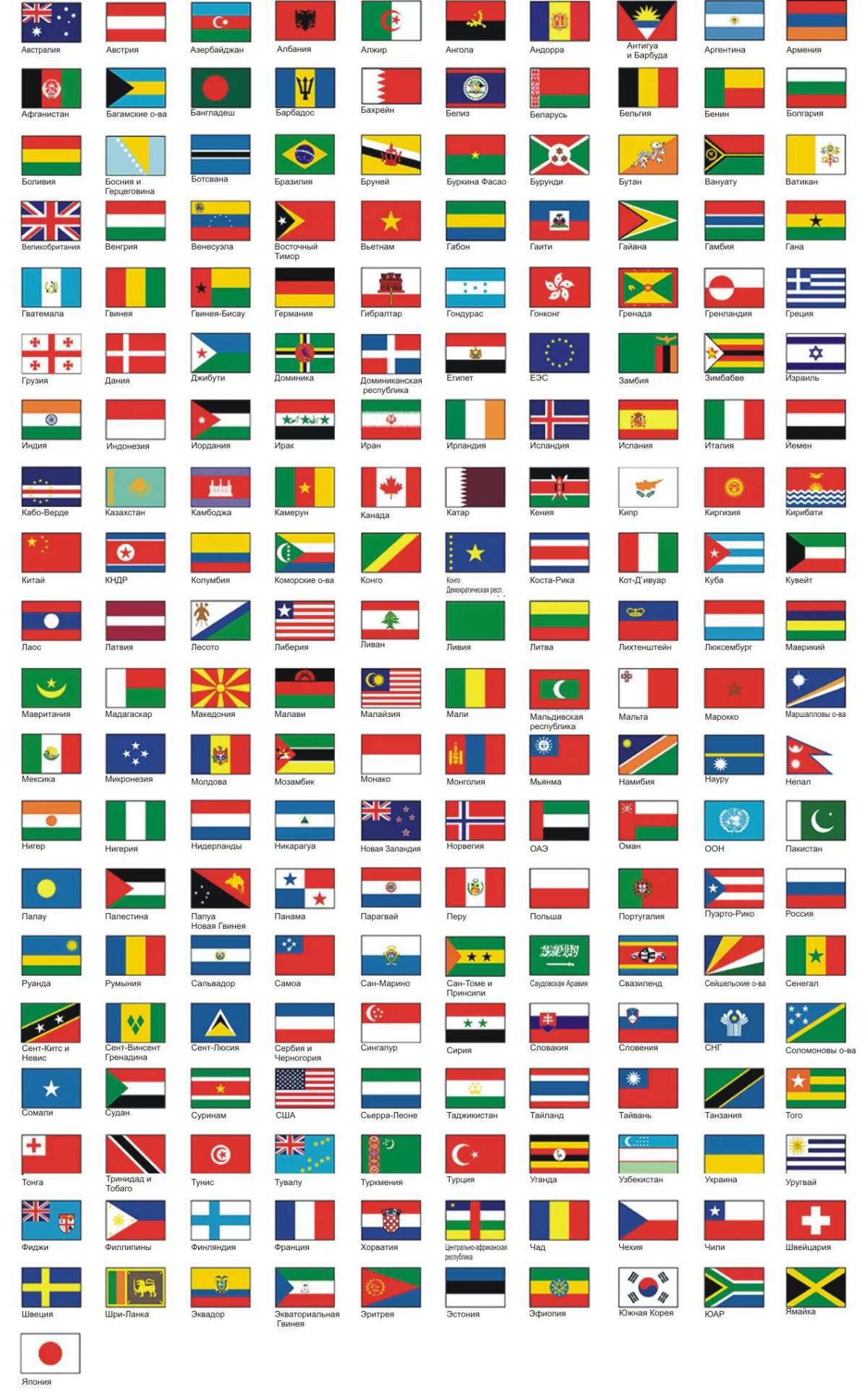 Флаги стран мира для детей #10