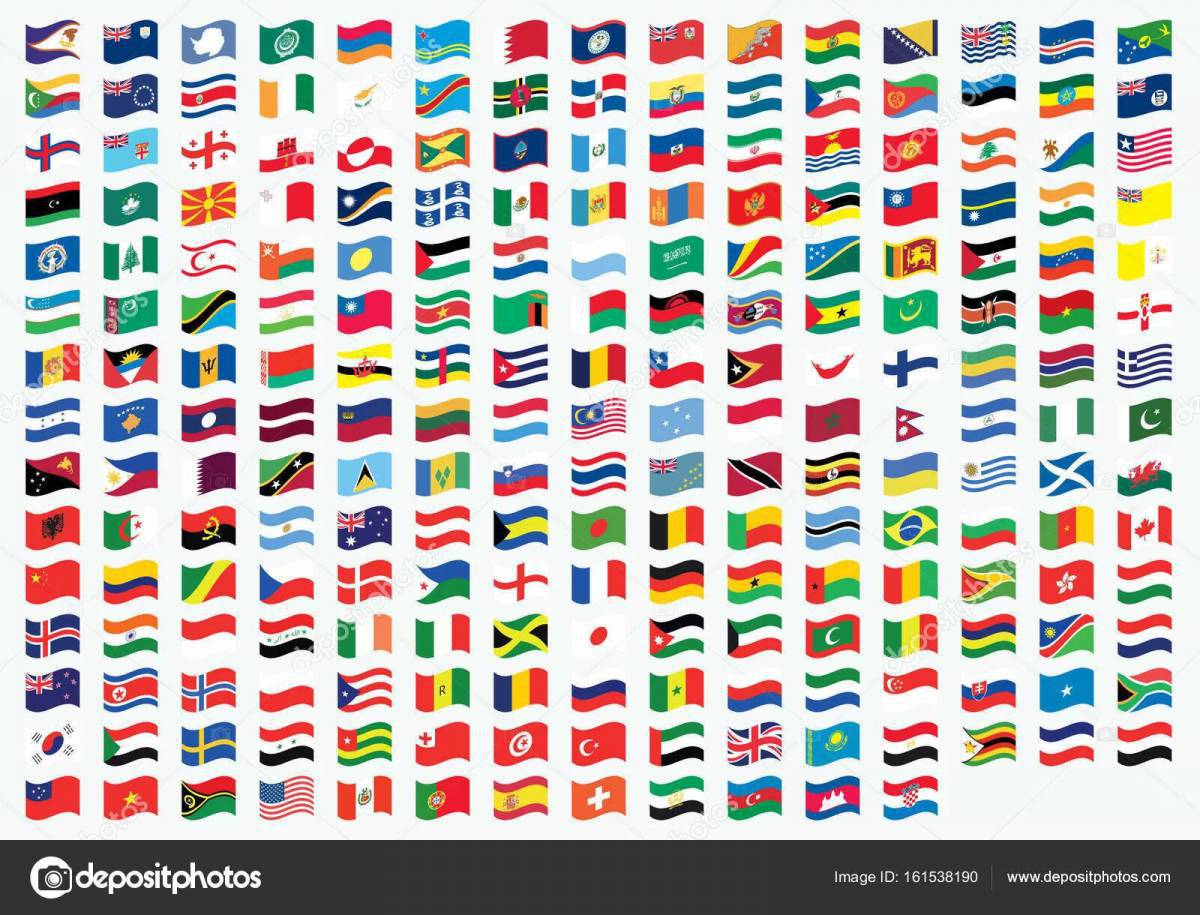 Флаги стран мира для детей #12