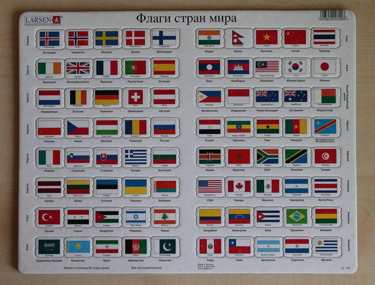 Флаги стран мира для детей #18