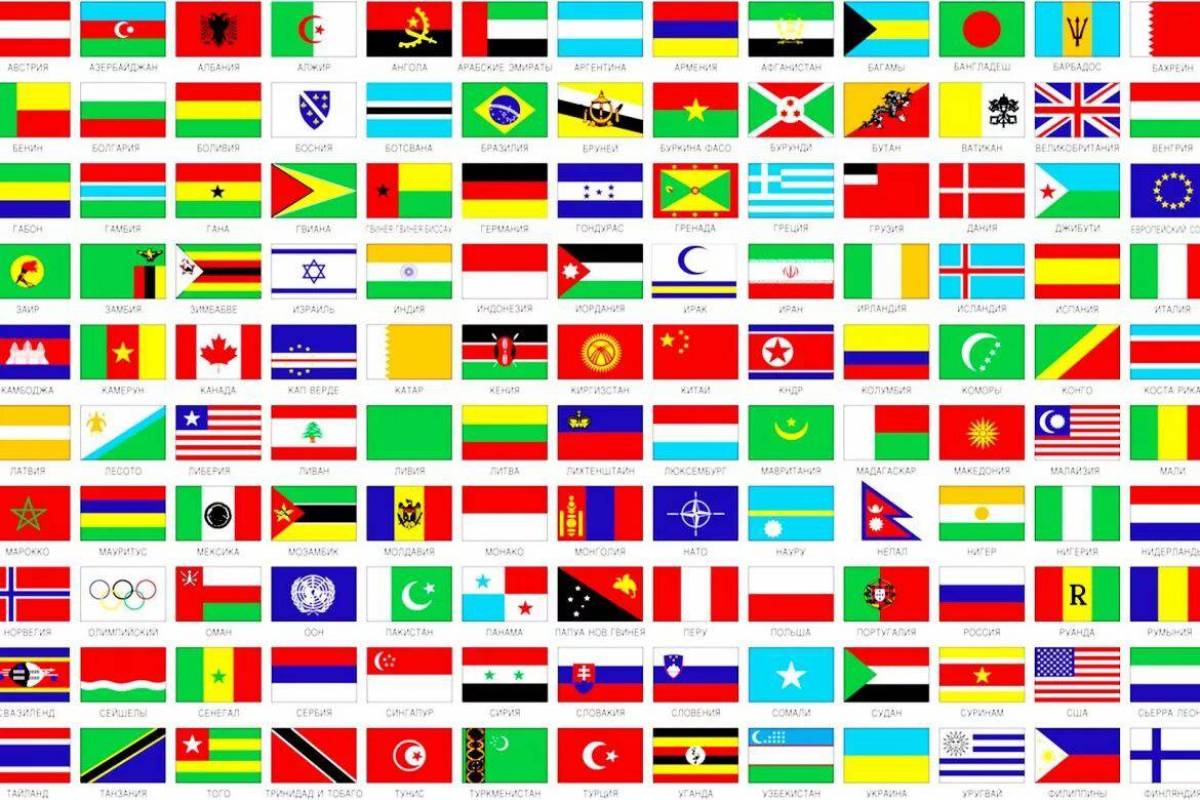 Флаги стран мира для детей #32