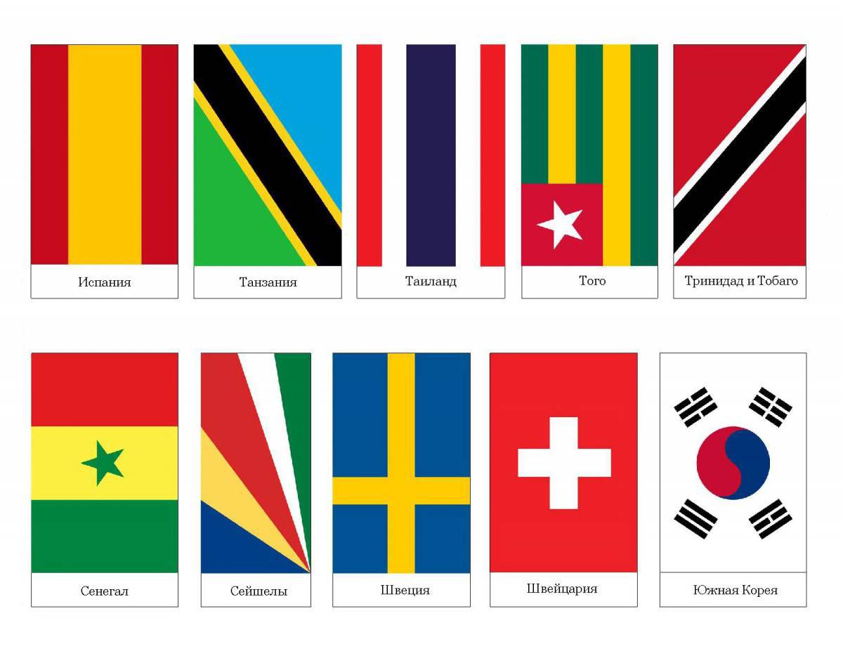 Флаги стран мира для детей #35