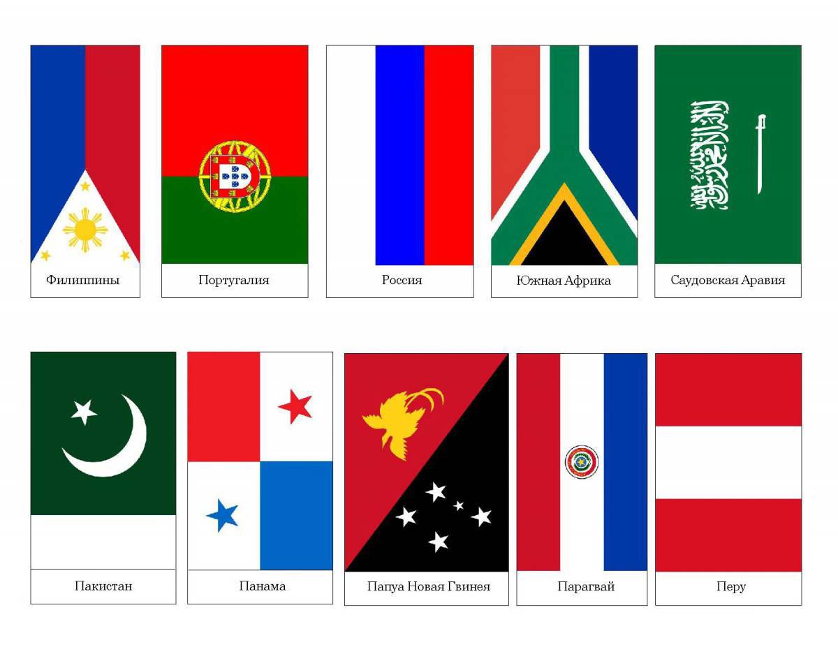Флаги стран мира для детей #37