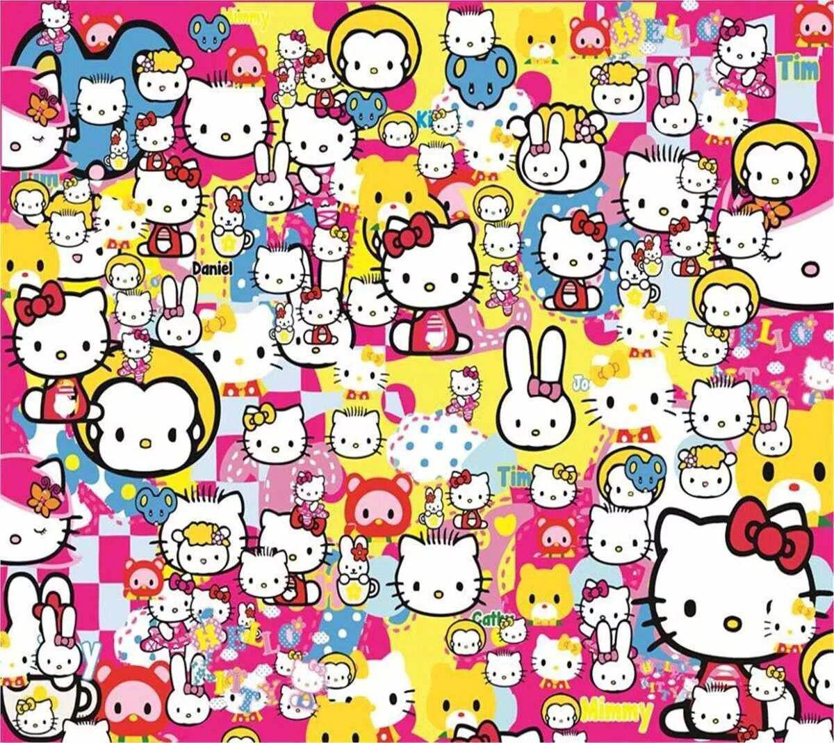 Много картинок на 8. Хелло Китти много. Хеллоу Китти паттерн. Наклейки hello Kitty. Много рисунков.