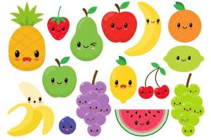 Раскраска фрукты для девочек #30 #544397