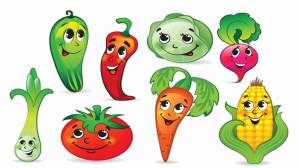Раскраска фрукты и овощи для малышей #4 #544410