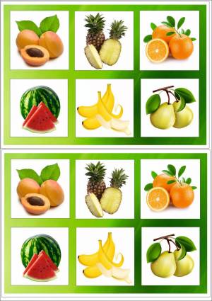 Раскраска фрукты и овощи для малышей #11 #544417