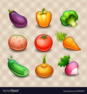Раскраска фрукты и овощи для малышей #24 #544430