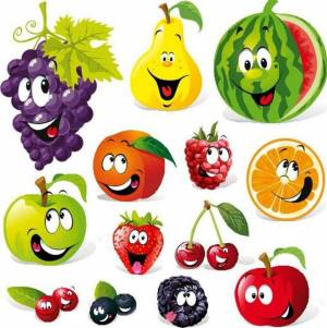 Раскраска фрукты и овощи для малышей #26 #544432