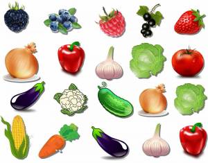 Раскраска фрукты и овощи и ягоды 4 5 лет #12 #544452