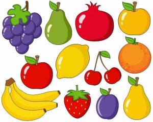Раскраска фрукты и овощи и ягоды 4 5 лет #31 #544471