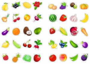 Раскраска фрукты и овощи и ягоды 4 5 лет #32 #544472