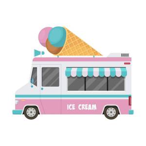 Раскраска фургон с мороженым #3 #544647