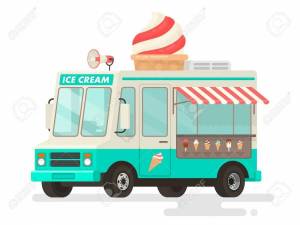 Раскраска фургон с мороженым #4 #544648