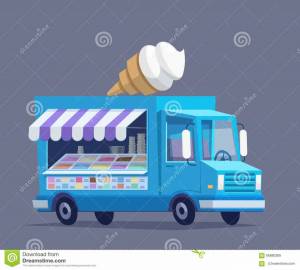 Раскраска фургон с мороженым #10 #544654