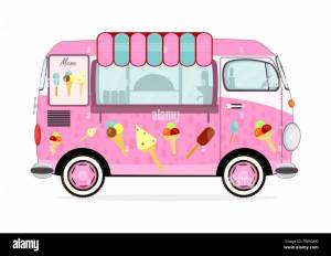 Раскраска фургон с мороженым #14 #544658