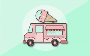 Раскраска фургон с мороженым #20 #544664