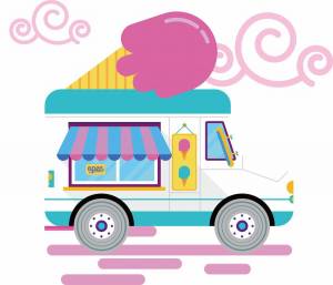 Раскраска фургон с мороженым #21 #544665