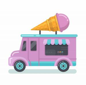 Раскраска фургон с мороженым #31 #544675